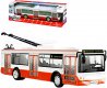 Trolejbus MHD 28cm esky hls zastvky funkn dvee na baterie