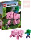 LEGO MINECRAFT Velk figurka Prase a mal zombie 21157 STAVEBNIC