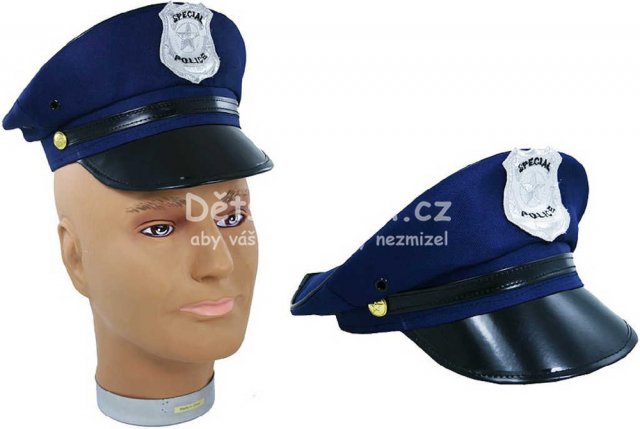 KARNEVAL epice policie modr s odznakem pro dospl KARNEVALOV - Kliknutm na obrzek zavete
