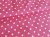 Bavlněná látka metráž - Sytě růžová bílý puntík 7mm