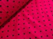 Bavlnn ltka metr - erven ern puntk 8mm BERUKA, FERDA