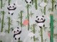 Bavlněná látka metráž šíře 240 cm - Panda s balónkem