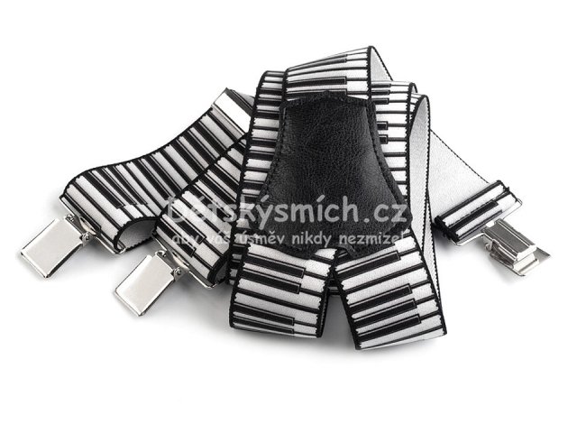 P�nsk� k�andy motiv klav�r ���e 4 cm d�lka 120 cm - Kliknut�m na obr�zek zav�ete