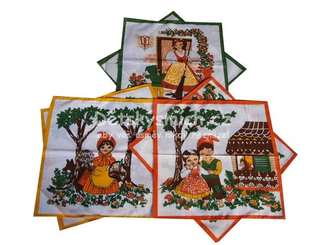 Dtsk bavlnn kapesnky - Pohdkov motivy - Kliknutm na obrzek zavete