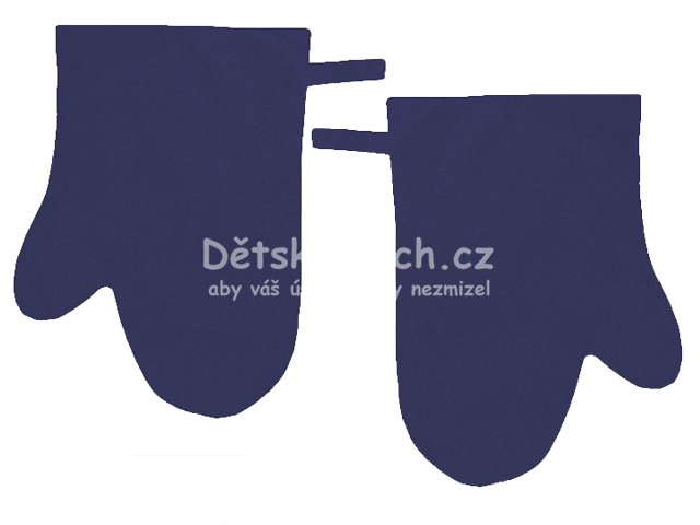 Kuchysk bavlnn chapky 2 ks - modr (indigo) - Kliknutm na obrzek zavete