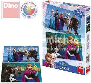 DINO Puzzle 2x66 d�lk� Ledov� kr�lovstv� (Frozen) - Kliknut�m na obr�zek zav�ete