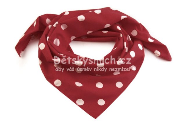 Bavlnn tek bord - bl puntk 17 mm - Kliknutm na obrzek zavete