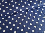 Bavlnn ltka metr - Royal modr bl puntk 11mm