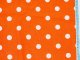 Bavlnn tek syt oranov - bl puntk 17 mm