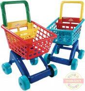 MAD Nákupní vozík na nákup košík plastový na kolečkách různé bar [41004]