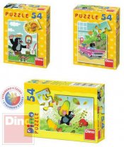 DINO PUZZLE 54 dilk Krteek mix