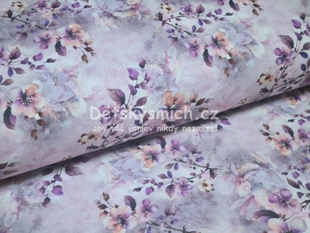 Bavlnn ltka 3D tisk metr e 240 cm - edofialov snn - Kliknutm na obrzek zavete